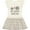 Natural with Stripes, variant on Inktastic My Auntie Loves Me Girls Toddler Dress