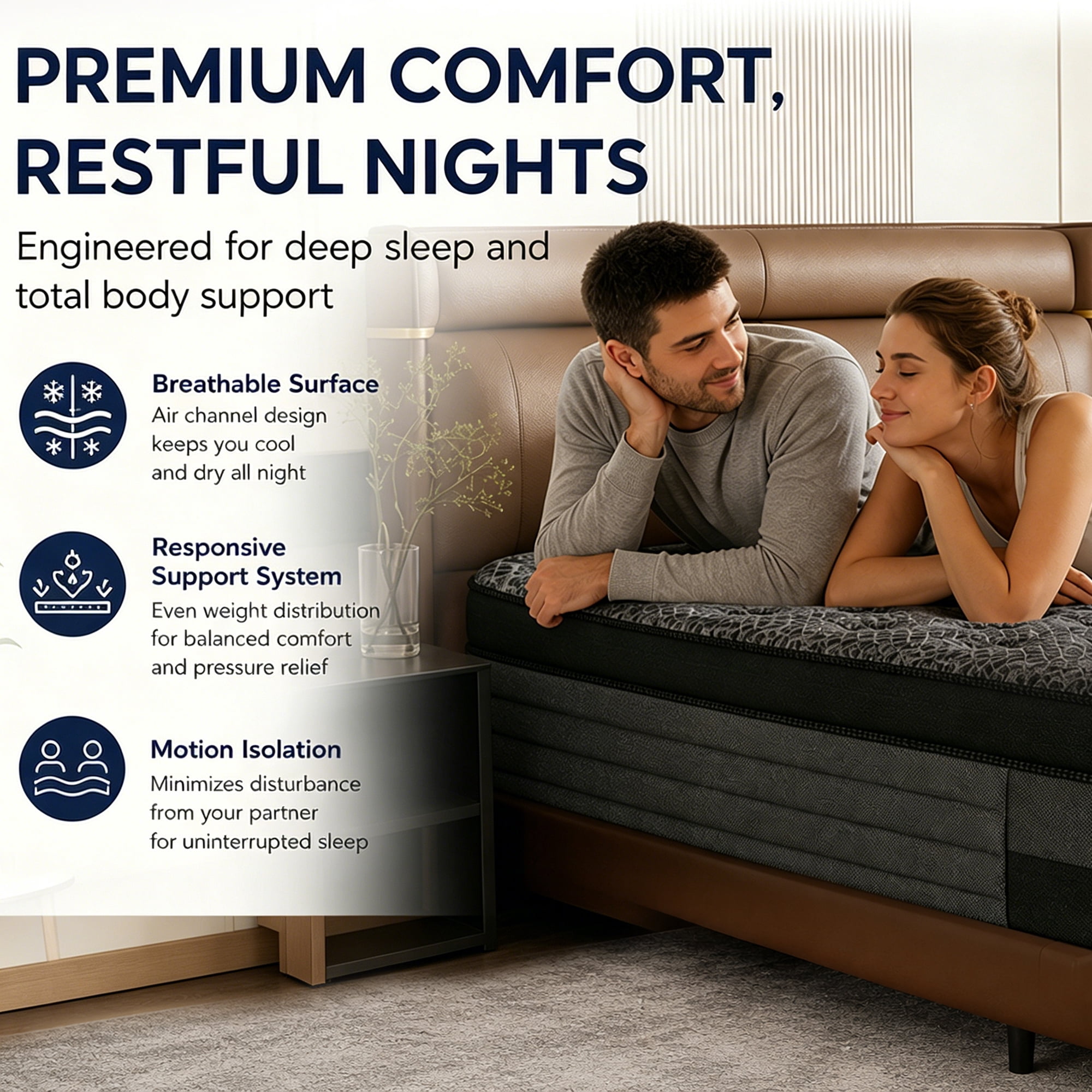 14 inch Twin Mattress,Memory Foam Hybrid Twin Mattress in a Box with Pocket Springs, Pressure Relief & Motion Isolation, CertiPUR-US Certified, Medium Firm