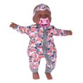 thumbnail image 1 of Muñeca infantil africana BuyWeekMX Muñeca africana 16 de vinilo multifuncional, 1 of 9