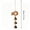 B, variant on SPOORYYO Copper Wind Chime Beech Wood Toys Crystal Bells Home Decoration Pendant