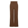 thumbnail image 6 of Wrtxtat Men's Corduroy Pants Midweight Flare Pants with Pockets Casual Midweight Fall Spring Retro Vintage Style Trousers Coffee XXXL, 6 of 7