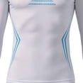 thumbnail image 4 of Hfnxid Tight Shirt Men Slim Body Shaper Long Sleeve Workout Shirts Quick Dry Crewneck Tops Athletic Undershirts Blue,S, 4 of 5