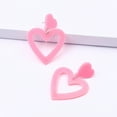 thumbnail image 3 of Opolski 1 Pair Stud Earrings Hypoallergenic Colorful Lightweight Heart Acrylic Pendant Earrings, 3 of 6