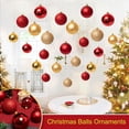 thumbnail image 2 of Bola de adorno para decoración navideña, 6/8/10/12 cm, colgante para árbol de Navidad, bola de PVC dorada, plateada y roja, decoración para fiestas en el hogar, regalo de Año Nuevo, 2 of 5