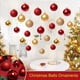 thumbnail image 2 of Bola de adorno para decoración navideña, 6/8/10/12 cm, colgante para árbol de Navidad, bola de PVC dorada, plateada y roja, decoración para fiestas en el hogar, regalo de Año Nuevo, 2 of 5