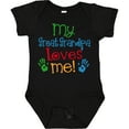 thumbnail image 3 of Inktastic My Great Grandpa Loves Me Boys or Girls Baby Bodysuit, 3 of 5