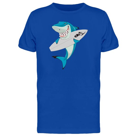 White Shark Bites Surfboard Tee Men's -Image by Shutterstock