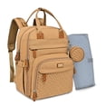 thumbnail image 6 of BabbleRoo Original Diaper Bag Backpack – Large 26L Baby Bag with Changing Pad, Insulated Bottle Pockets & Stroller Straps, Waterproof Travel Bag for Moms & Dads, Light Brown, 6 of 7