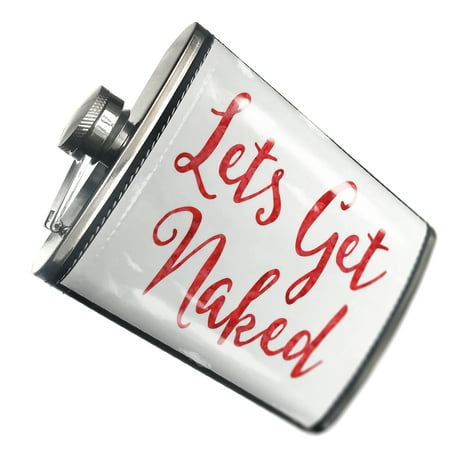 

NEONBLOND Flask Lets Get Naked Valentine s Day Red Watercolor