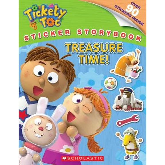 Pre-Owned Tickety Toc: Treasure Time! Sticker Storybook (Paperback) by Trey King