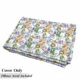 thumbnail image 5 of Abstract Floor Pillow Lounger Cover, Kitchen Stuff and Colored Rectangles Cuisine Chefs Table Illustration, Nap Mat Printed Fabric Case for 5 Pillows, 88" x 27", Multicolor, by Ambesonne, 5 of 5