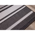 thumbnail image 4 of Alpine Rug Co. Jackson Collection - Grey/ Black Striped Indoor/Outdoor Rug 6'7" x 9'6", 4 of 5