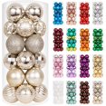 thumbnail image 2 of XmasExp Adornos de bolas de Navidad (1,57 pulgadas, dorado champán) Adornos de bolas de Navidad de 24 quilates Inastillables Bolas colgantes para árbol de Navidad Decoraciones perfectas para decoració, 2 of 3