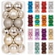 thumbnail image 3 of XmasExp Adornos de bolas de Navidad (1,57 pulgadas, dorado champán) Adornos de bolas de Navidad de 24 quilates Inastillables Bolas colgantes para árbol de Navidad Decoraciones perfectas para decoració, 3 of 4