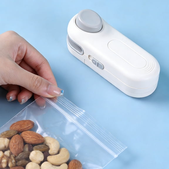 WWG Mini Portable Bag Sealing Machine for Food Storage, Handheld Plastic Snack Sealer Vacuum Sealer, No Battery Included Compact Kitchen Tool 3.8x1.5x1.5 Inches