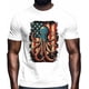 thumbnail image 2 of Camisetas gráficas informales de manga corta con bandera estadounidense retro para hombre, 2 of 8