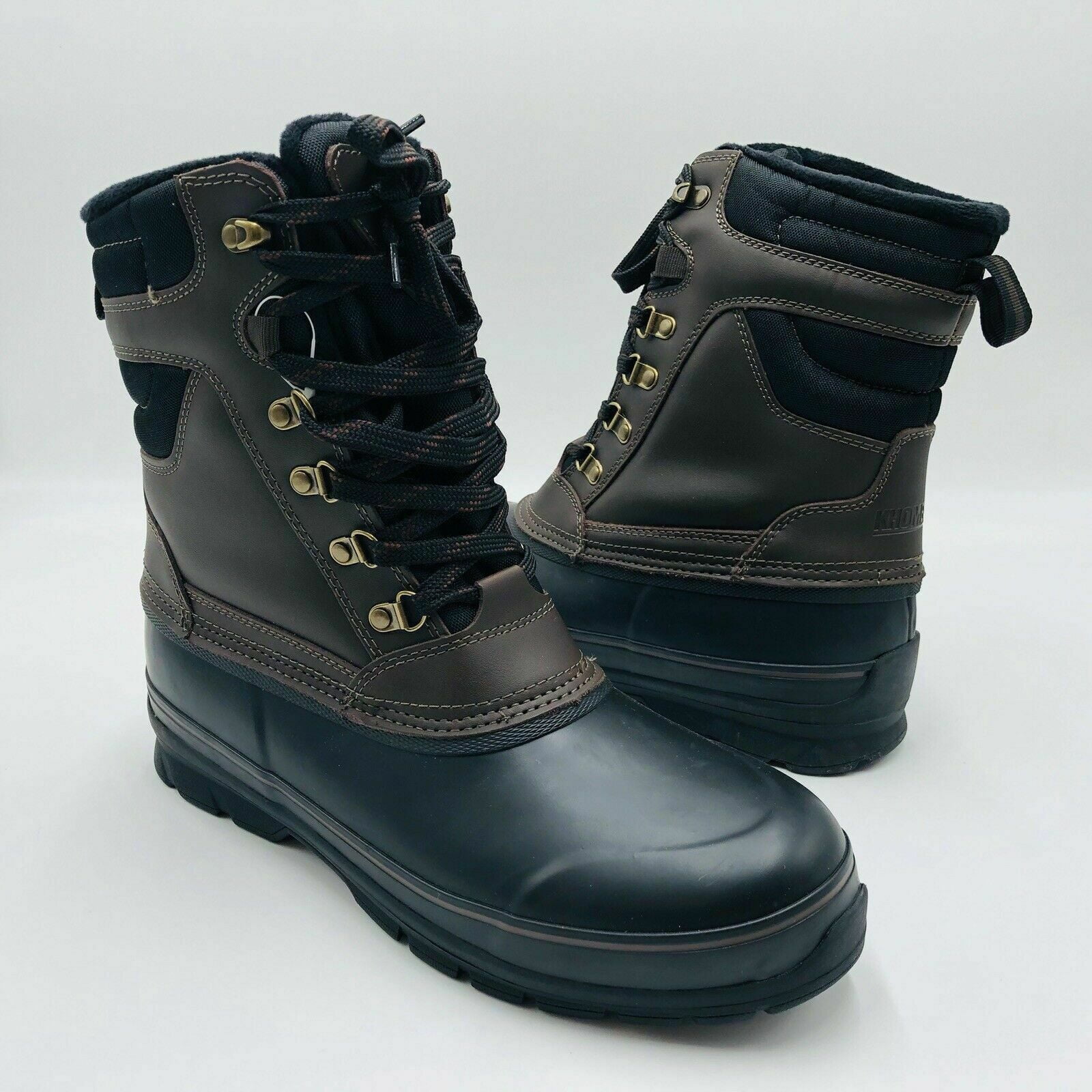 Mens Winter Snow Work Boots Steel Toe Cap Leather Waterproof Outdoor Light Hiker 