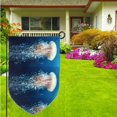 thumbnail image 6 of Sigee White Jellyfish Dansing in the Ocean Printed Flag12.5 * 18in Outdoor Yard Flags For Garden Decor, 6 of 9