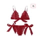 thumbnail image 1 of Conjunto de ropa interior de encaje floral encantador para mujer, regalo de lencería de bragas de malla, rojo, XL Advancent XX000194-17, 1 of 7