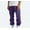 Purple#, variant on Xysaqa Men's Casual Multi Pockets Cargo Pants Cotton Relaxing Fit Straight Outdoor Work Pants Trousers