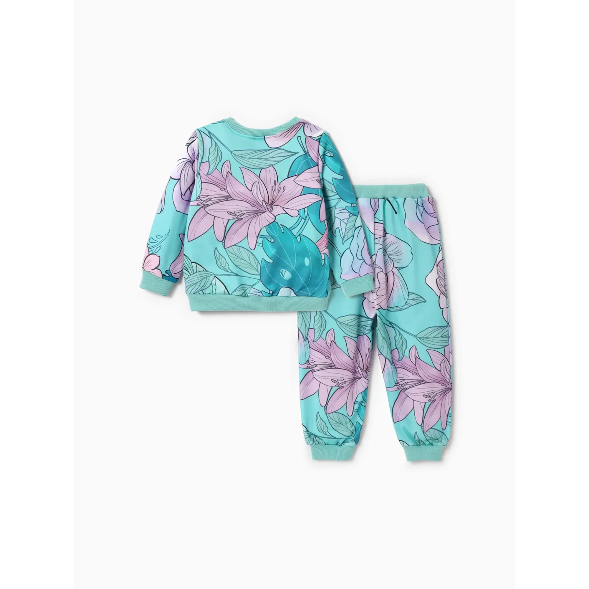 Disney Princess Baby Toddler Girl Sweatshirts and Jogger Pants 2Pcs Ariel Cinderella Jasmine Girls Clothing Sets Size 2-6
