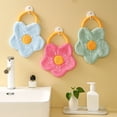 thumbnail image 4 of 1pcs Cute Hand Towels, Bathroom Towels with Hanging Loop, Children Hand Towel Animals, Microfiber Coral Hand Towel Fleece Absorbent for Kitchen Bedroom Bathroom  ﻿, 4 of 5