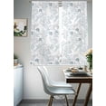 thumbnail image 3 of Summer Sheer Curtains 63 Inch Long 2 Panels, Retro Ocean Shell Starfish Coral Light Filtering Rod Pocket Curtains, Sheer Voile Drapes for Living Room Bedroom, 52"x63", 3 of 8