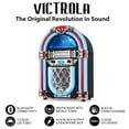 thumbnail image 3 of Victrola Nostalgic Wood  Countertop Jukebox with Built-in Bluetooth, 3 of 4