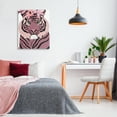 thumbnail image 3 of Stupell Industries Tiger with Pink Blooms Animals & Insects Painting Gallery Wrapped Canvas Art Print Wall Art, 30 x 40, 3 of 8