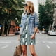 thumbnail image 4 of Fotbe Penguin Vestido de Verano sin Mangas para Mujer – Vestido Midi Línea A, Estilo Camiseta Floral, Vestido Playero Casual y Fluido, 4 of 7