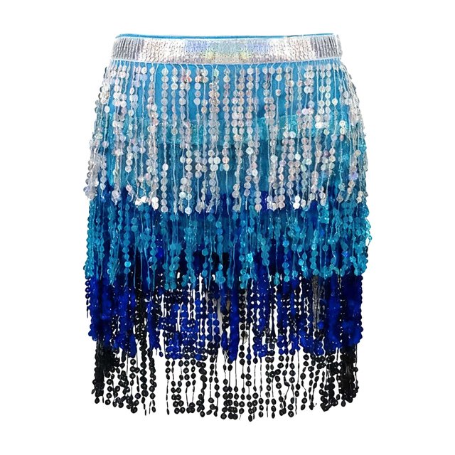 Bufanda de cintura con borlas encriptadas para danza del vientre para mujer, accesorios para la cintura, bufanda para la cadera, blusa para mujer