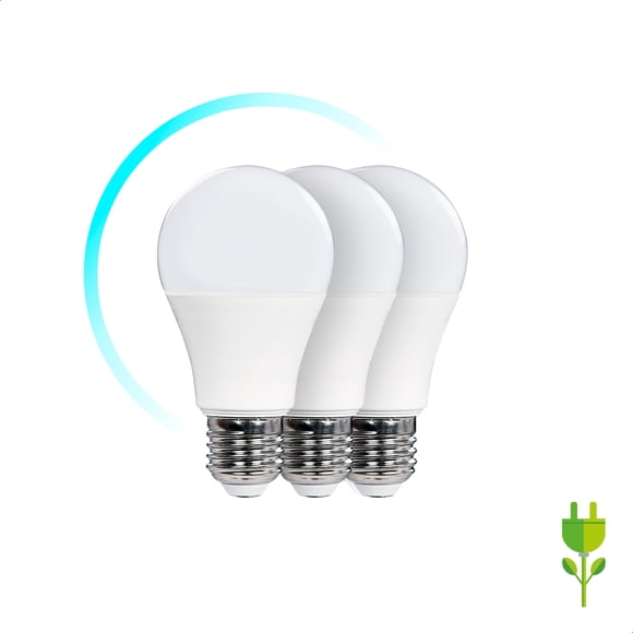 Pack 3 Pzas Foco Ahorrador Eco Led Icon 9w Ilumina 60w Luz Blanca A60