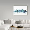 thumbnail image 3 of Trademark Fine Art 'Vancouver Canada Blue Teal Skyline' Canvas Art by Michael Tompsett, 3 of 3