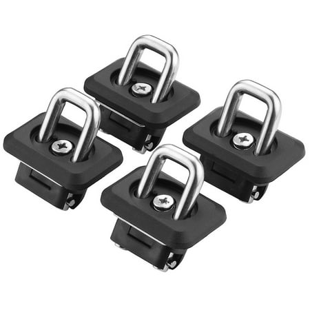 Blocker Tie Ring Bull Ring 1001 -2 pair Retractable, Sidewall Truck Tie Downs| 07-17 Silverado Sierra | 15-17 Colorado Canyon ()