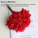 thumbnail image 5 of Ramo de flores artificiales Naiovety 5 cabezas decoración boda fiesta foto Blanco, 5 of 6