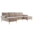 thumbnail image 5 of Miekor U-Shaped 4-Seat Indoor Modular Sofa Camel G57062, 5 of 8