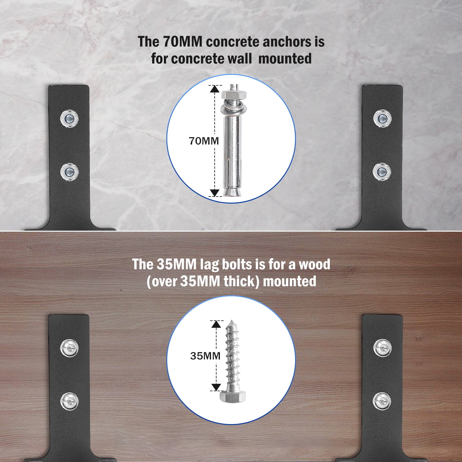 Wall Joist Mount Pull Up Bar, Beam Mounted Chin Up Bar for Home Gym