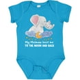 thumbnail image 3 of Inktastic My Meemaw Loves Me to the Moon and Back Elephant Family Boys or Girls Baby Bodysuit, 3 of 5