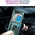 thumbnail image 4 of Allytech Rugged Case for Samsung Galaxy Z Flip5, Military Grade Protection Shockproof Cover with Metal Rotatable Ring Stand, Magnetic Car Mount Holder Case for Samsung Galaxy Z Flip5 - Darkgreen, 4 of 8