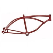 20" Lowrider Frame Metallic/Red. Bike frame, bicycle frame, lowrider bike frame, lowrider bicycle frame