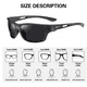 thumbnail image 2 of Lentes De Sol Polarizados Hombres Protección Uv400 2 Piezas Belug, negro  marrón, 2 of 4