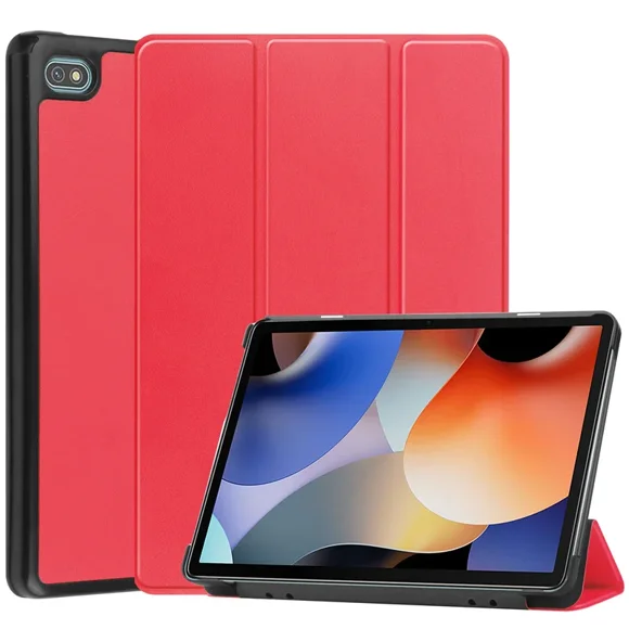 New Tablet Case for Oscal Pad 10 Case 10.1 inch PU Leather Cover for Blackview Oscal Pad 10 Case 2023 10.1'' Auto Sleep Capa red For Oscal Pad 10