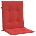 thumbnail image 1 of Cojines para silla VidaXL, tela Oxford roja, jardín, respaldo bajo, 4 unidades, 1 of 5
