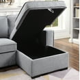 thumbnail image 5 of Furniture of America Contemporary Tufted Fabric Chris Sectional, Gray, 5 of 5