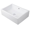thumbnail image 4 of Novatto NP-018131CH Rectangular White Porcelain Sink Set with an Overflow Drain in Chrome, 4 of 4