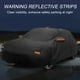 thumbnail image 5 of Cubierta de coche única Bargains, película de aluminio, cubierta completa para coche, protección impermeable para todo tipo de clima con cremallera en la puerta del conductor, negra para Acura Integra, 5 of 7