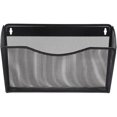 thumbnail image 1 of Wall Mount File Organizer Single Pocket Vertical Hanging File Folders Holder Paper Rack For Office Home,-1 Pocket-silver, 1 of 4