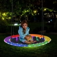 thumbnail image 2 of Costway 40" Saucer Tree Swing 660 LBS for Kids Adults Outdoor with LED Lights Rainbow Color, 2 of 10