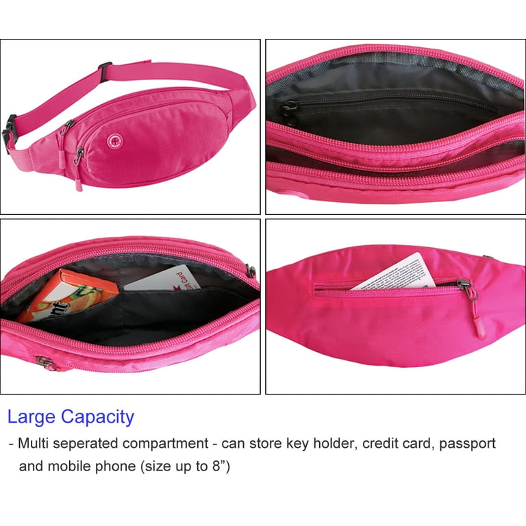 Pistep Fanny Pack for Women and Girls Waterproof Waist Bag Pack