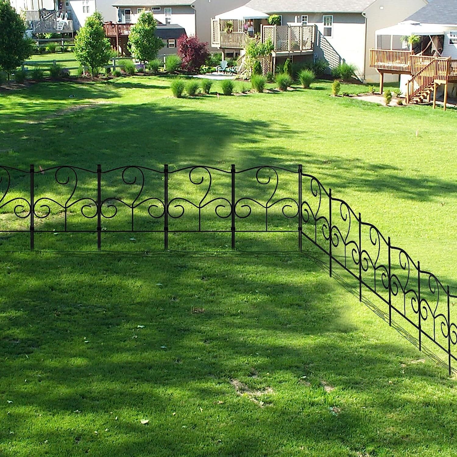 25 Pack Decorative Garden Fence Barrier Panels Landscape Outdoor Edging Border